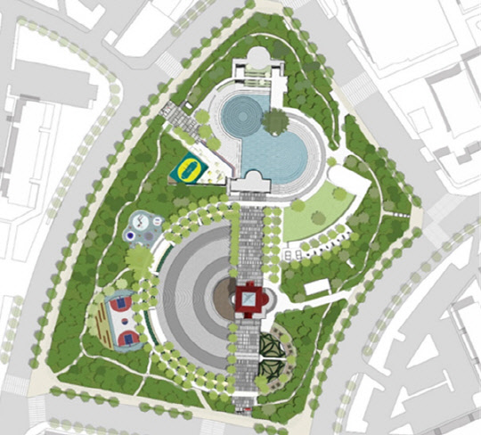 서울 양천구 파리근린공원에 대한 문화공원으로의 리모델링 조성계획도.[서울시 제공]